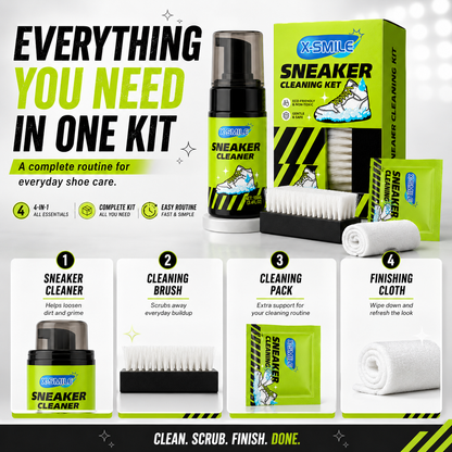 👟 4-in-1 Sneaker Cleaning Kit | Deep Clean & Refresh Everyday Shoes