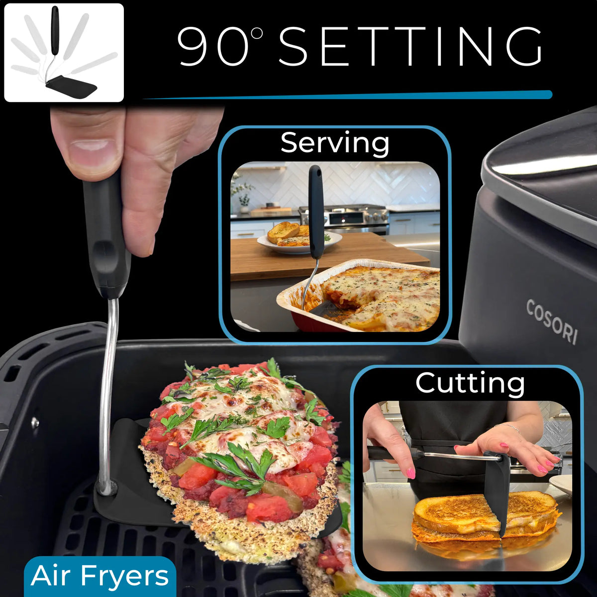 7️⃣ KITCHEN FAVORITE | 7-Position Adjustable Spatula – Multi-Angle Turner for Frying Pans, Griddles & Air Fryers
