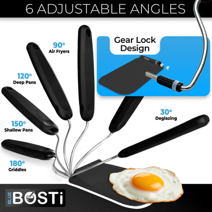 7️⃣ KITCHEN FAVORITE | 7-Position Adjustable Spatula – Multi-Angle Turner for Frying Pans, Griddles & Air Fryers