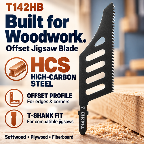🪚 Special-Shaped Carbon Steel Jigsaw Blade – Curved & Irregular Wood Cutting