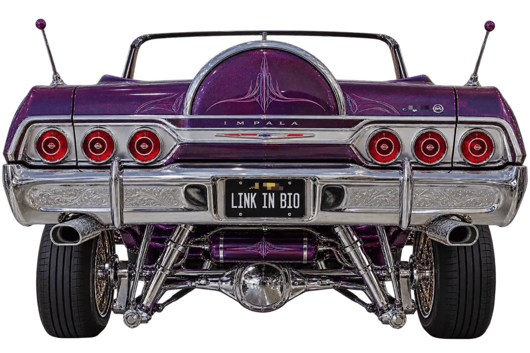 🚗 Classic Lowrider Car Rear Wall Shelf Lamp