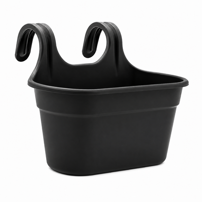 Balcony Hanging Planter – No Tools Rail Flower Pot | Space-Saving Garden Pot
