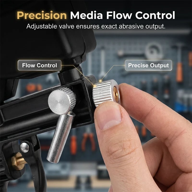 🔥 50% OFF Pneumatic Sandblasting Gun 🛠️ Remove Rust & Old Paint Faster