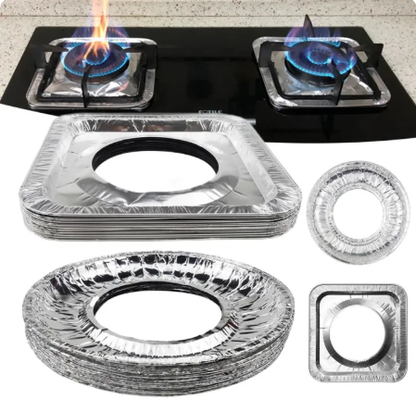 🔥 20-Pack Disposable Stove Burner Protectors – Less Mess, Less Scrubbing