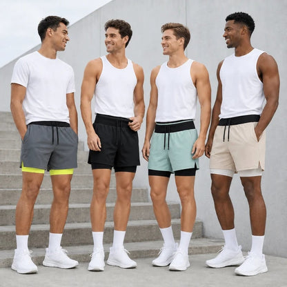 🏃🔥 50% OFF RUNNR Marathon Pro Running Shorts ⚡ 2-in-1 Anti-Chafe Shorts With Phone Pocket