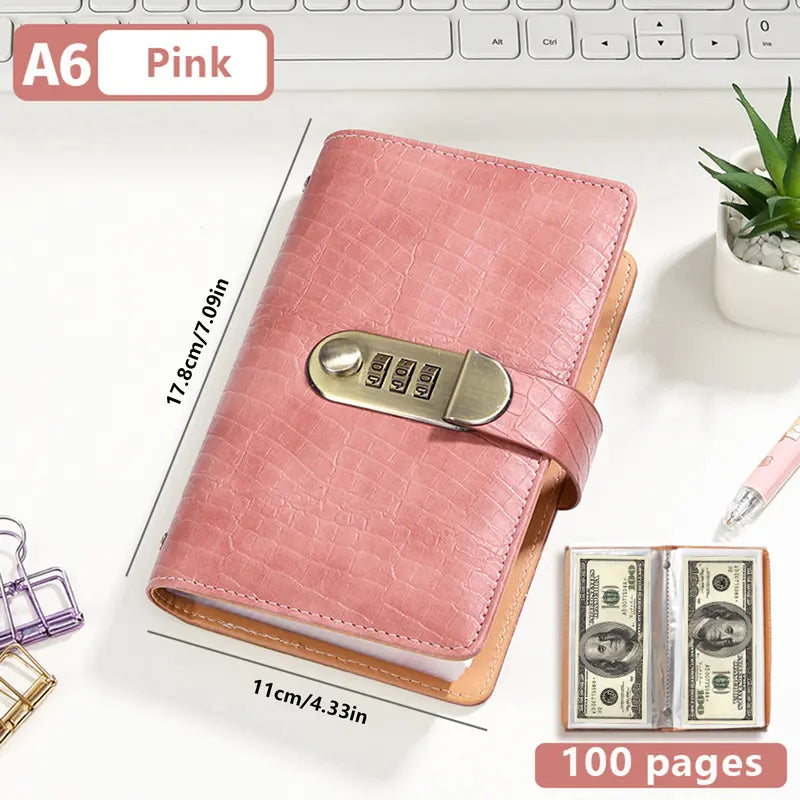 🔒 MONEY ORGANIZER | A6 Savings Notebook with Secure Closure – Cash Storage, Budget Planner & Expense Tracker