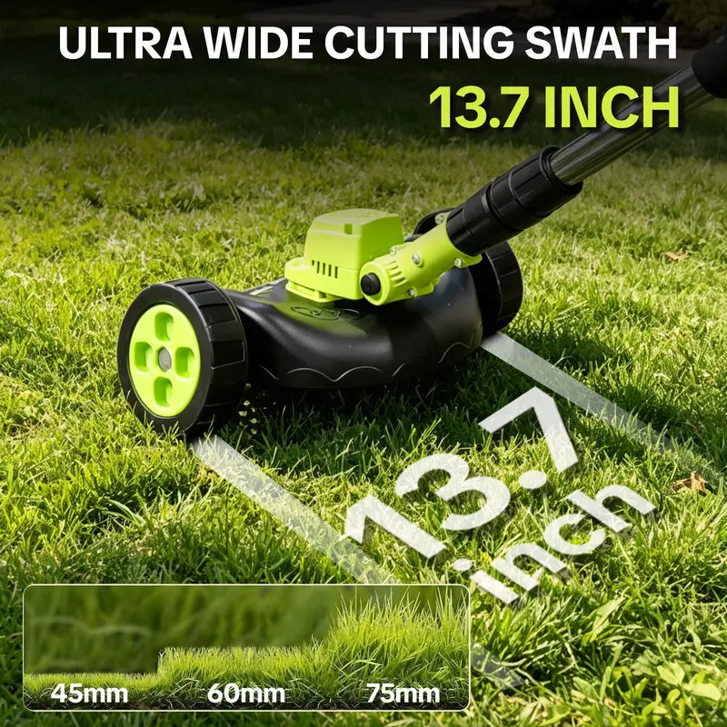 🌿⚡21V 3-in-1 Cordless String Trimmer--Edger & Mini Mower