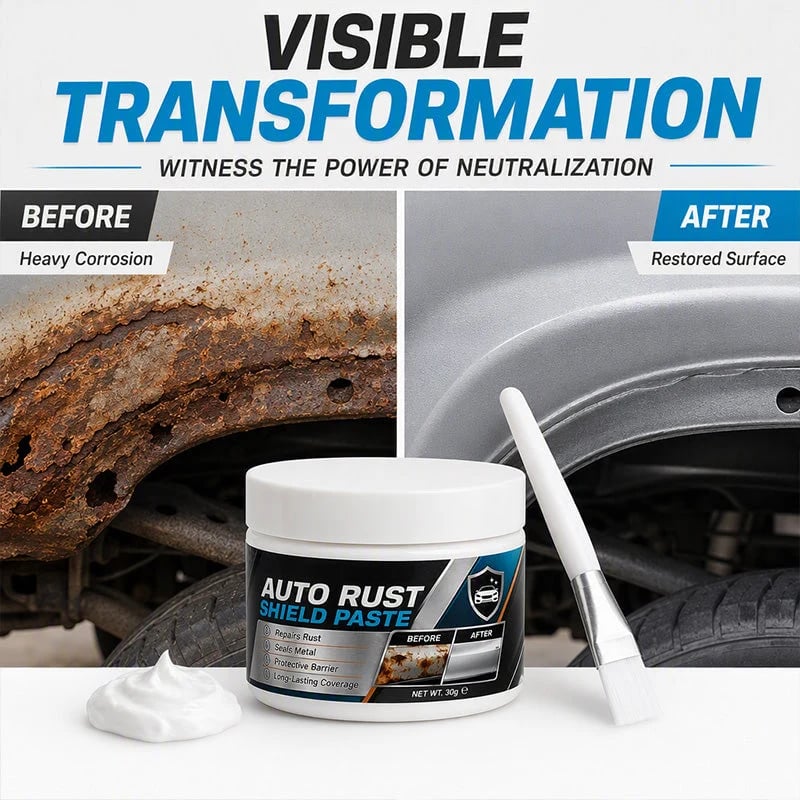 💯🚗49% OFF NOW! Car Metal Rust Repair Paste‑ Auto Rust Shield Anti‑Corrosion Restoration Cream, Long‑Lasting Protective Barrier for Car Metal Surfaces