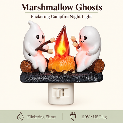 Flickering Campfire Plug-In Night Light – 7 Charming Holiday Designs