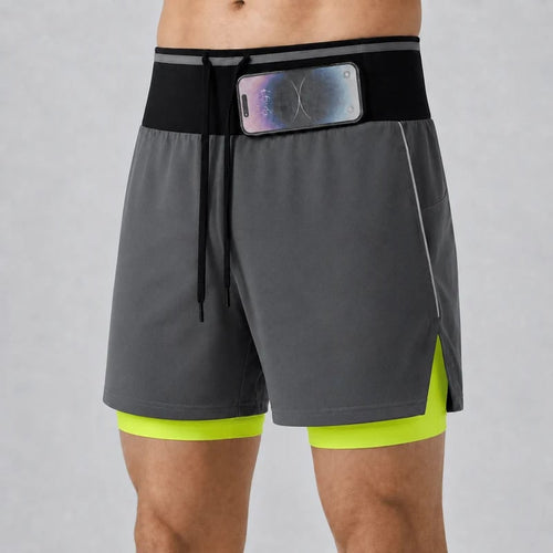 🏃🔥 50% OFF RUNNR Marathon Pro Running Shorts ⚡ 2-in-1 Anti-Chafe Shorts With Phone Pocket