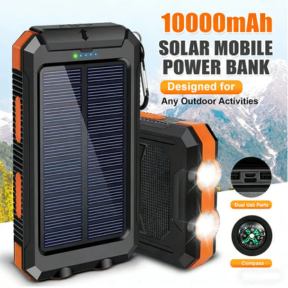 ⚡ SPECIAL OFFER | 30000mAh Solar Power Bank – High-Capacity Portable Charger for Outdoor Use