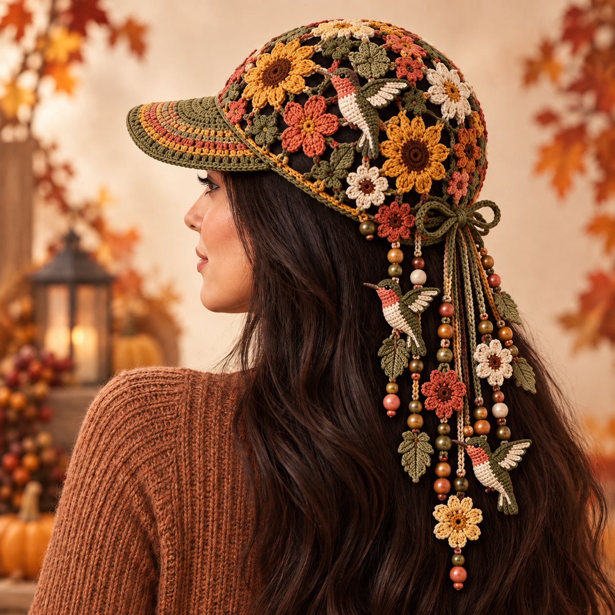 🔥Last Day 49% OFF 🍂 Women’s Handmade Crochet Autumn Baseball Cap