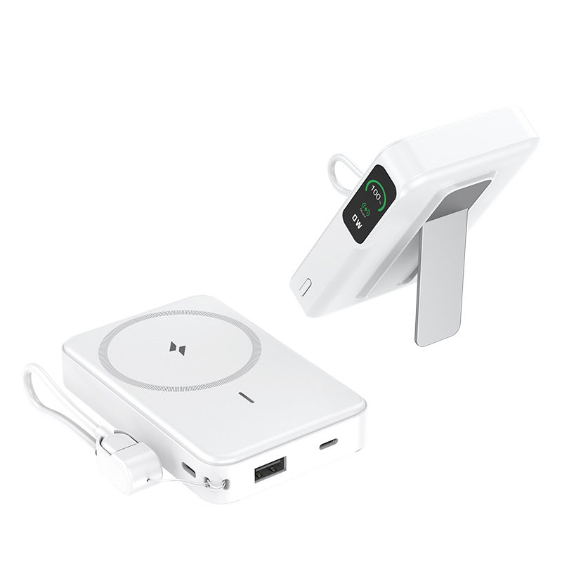 🧲 HOT SALE | Magnetic Wireless Power Bank – Portable Charger with Phone Stand & Battery Display for Travel