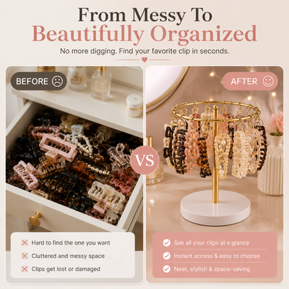 ✨ Elegant Hair Clip Organizer Stand💎
