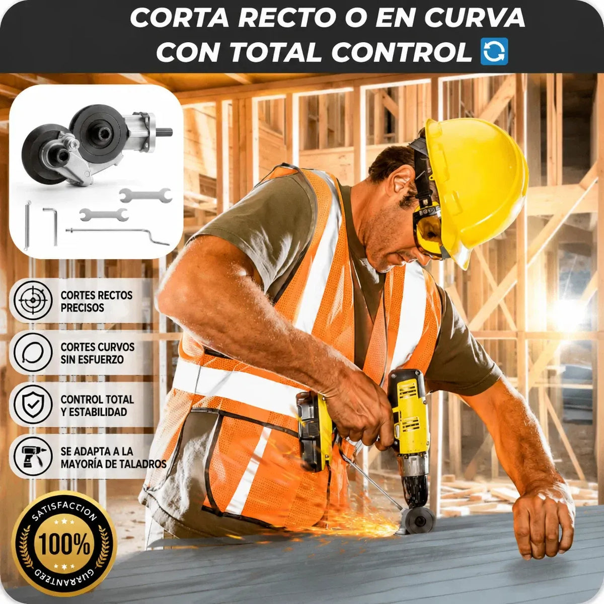 🔩 Metal Sheet Cutter Drill Attachment — Fast, Clean & Effortless!
