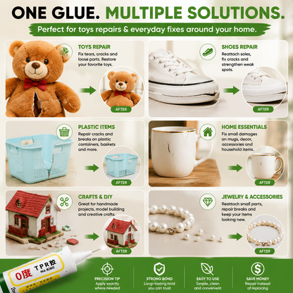♻️Multi-Purpose Repair Glue | Precision Strong Adhesive For Toys, Shoes, Crafts & Everyday Repairs