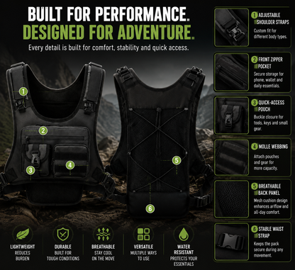 Tactical Chest Bag – Compact EDC Sling Pack Built For Outdoor Adventures