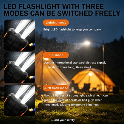 ⚡ SPECIAL OFFER | 30000mAh Solar Power Bank – High-Capacity Portable Charger for Outdoor Use