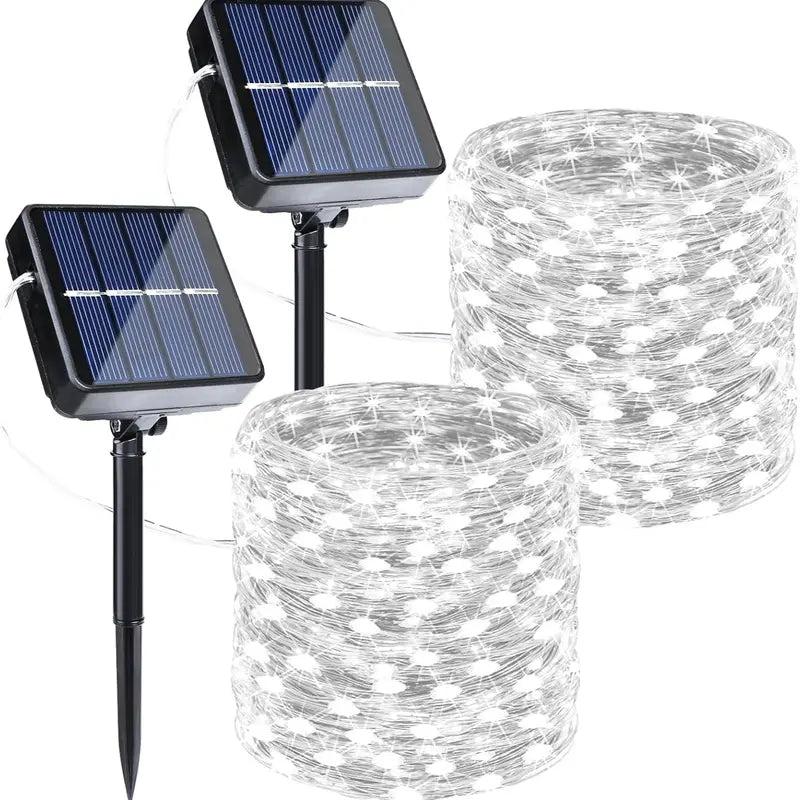 🎁Solar Outdoor String Lights – 72FT 200 LED Fairy Lights with 8 Modes