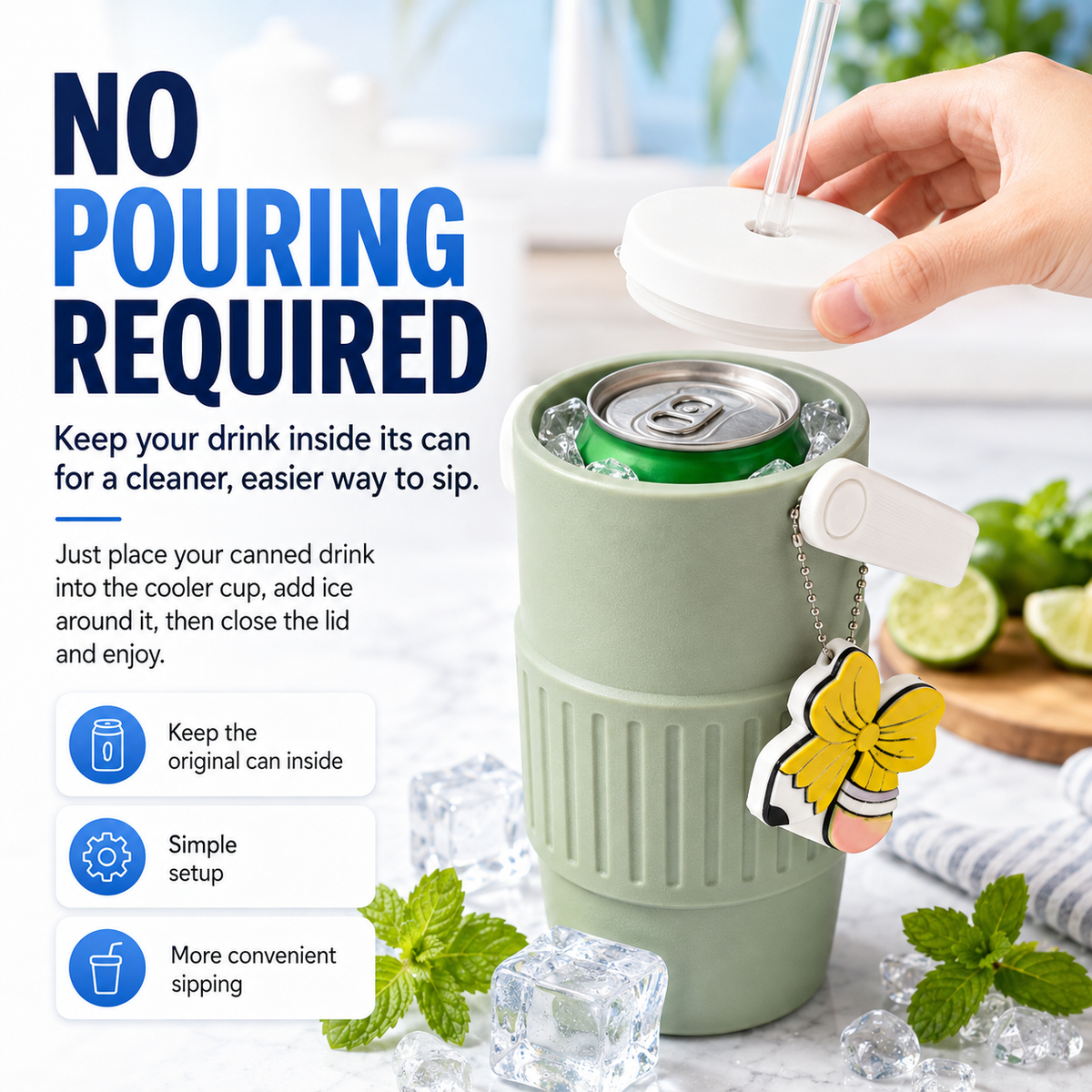 🥤Ice-Chill Can Cooler Cup❄️
