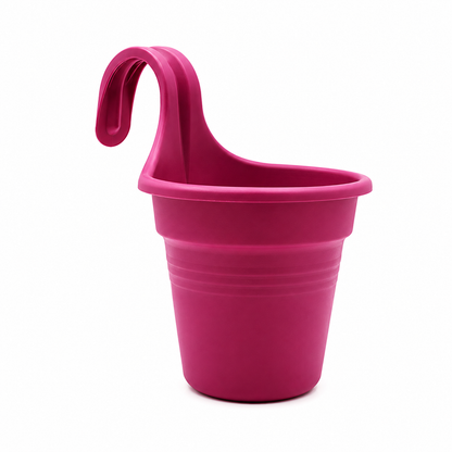 Balcony Hanging Planter – No Tools Rail Flower Pot | Space-Saving Garden Pot