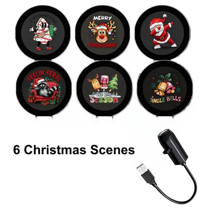 🎄 Christmas HD Projection Light – 6/10 Festive Scenes USB Holiday Projector