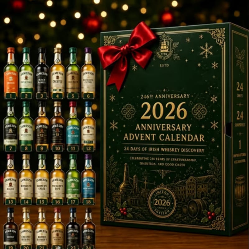 2026 Champagne Advent Calendar – 24-Day Christmas Countdown Gift