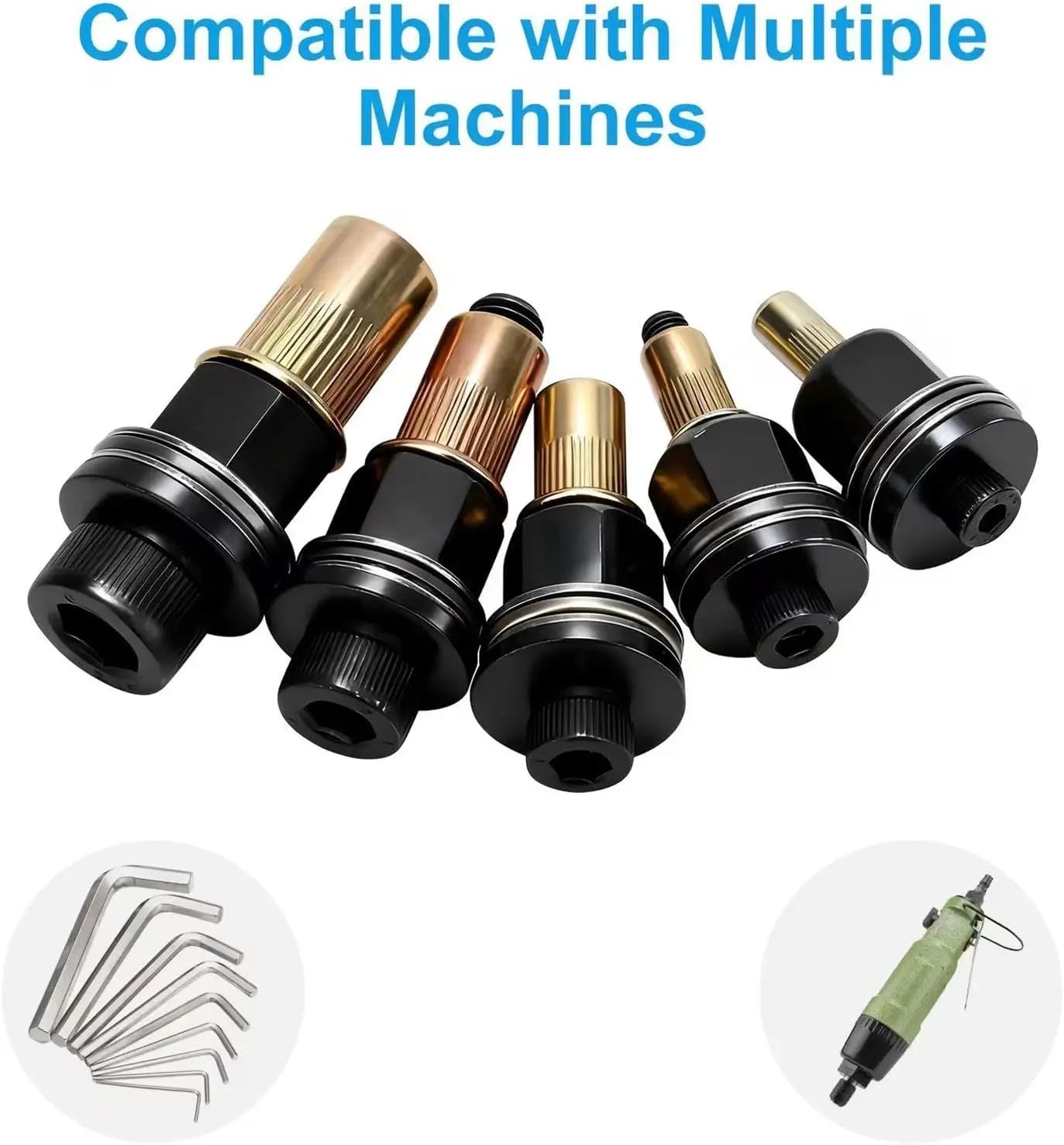 Head Rivet Nut Tool-M3 M4 M5 M6 M8 Rivnut Kit-Carbon Steel Rivnut Set.