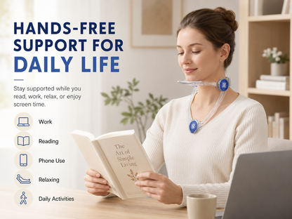 🧍 Adjustable Head & Neck Support Brace | Lightweight Chin Support Holder