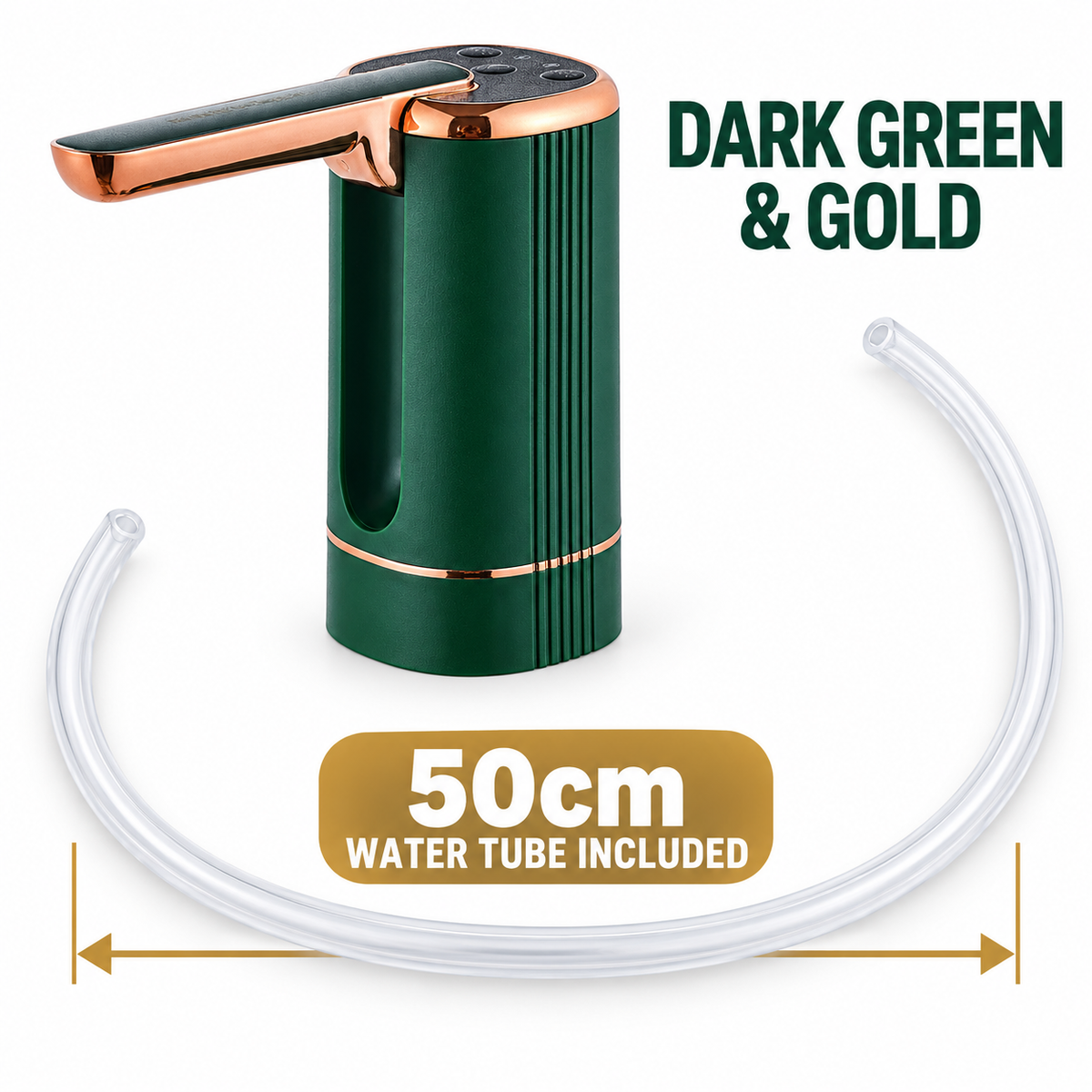 💧 Rechargeable Automatic Water Bottle Pump – 3-Mode Timed Dispenser with Foldable Spout