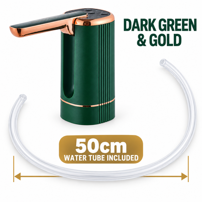 💧 Rechargeable Automatic Water Bottle Pump – 3-Mode Timed Dispenser with Foldable Spout