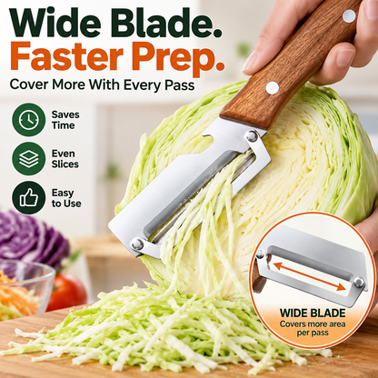 🥕 3-in-1 Wide Blade Vegetable Peeler, Slicer & Shredder – Fast Everyday Meal Prep Tool