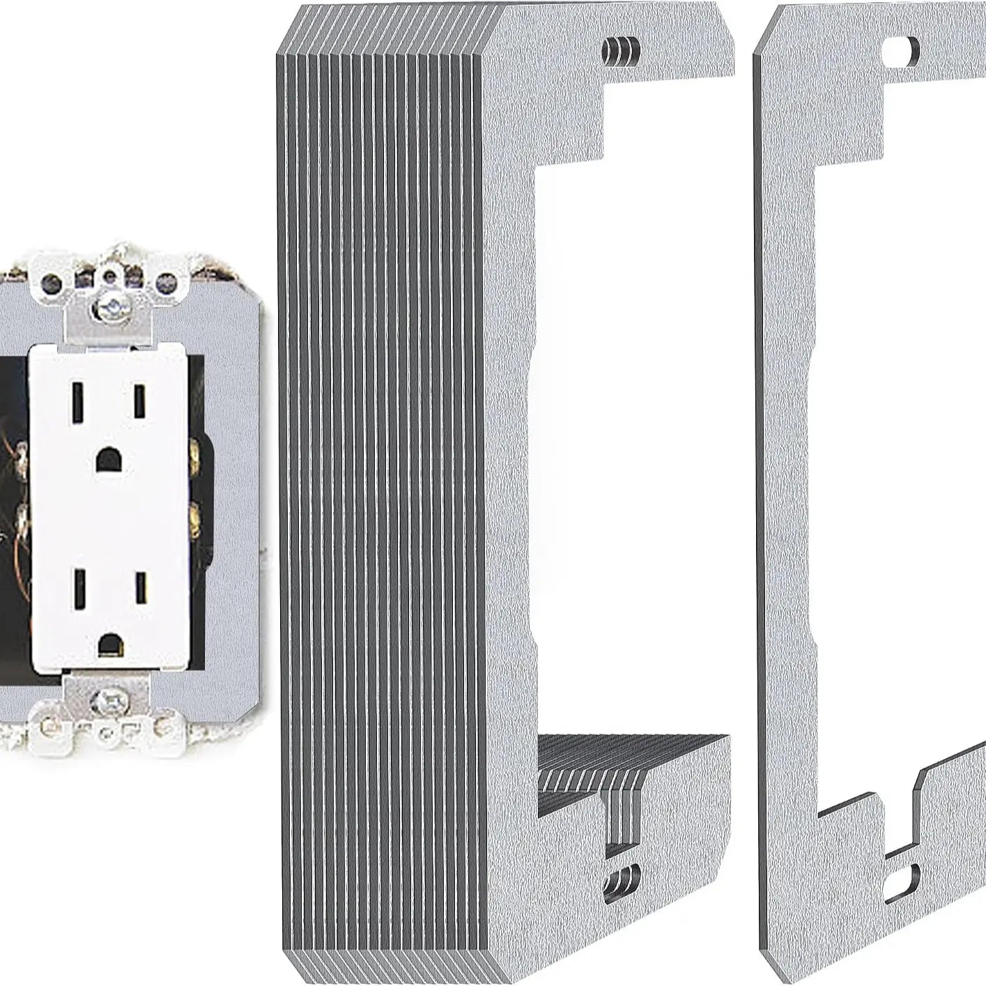 🔧 Wall Plate Spacer Kit for Loose Outlets | Metal Outlet Leveling Spacers for Flush Wall Plate Repair