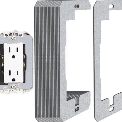 🔧 Wall Plate Spacer Kit for Loose Outlets | Metal Outlet Leveling Spacers for Flush Wall Plate Repair