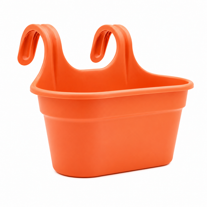 Balcony Hanging Planter – No Tools Rail Flower Pot | Space-Saving Garden Pot