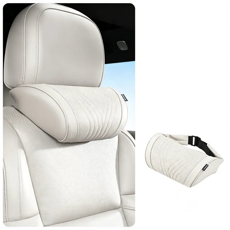 💯Premium Car Seat Headrest & Lumbar Support Cushion