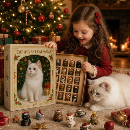 🐱 2026 Cat Advent Calendar – 24 Cat Charms & Holiday Ornaments 🎄