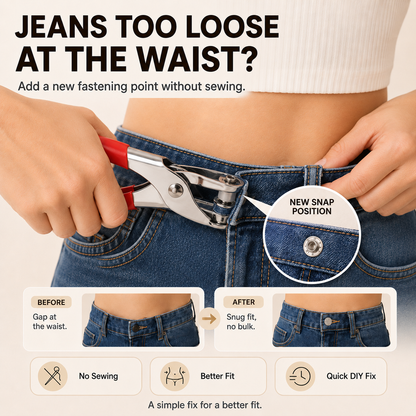 🧵 No-Sew Snap Button Pliers Kit | Quick Clothing Repair & DIY