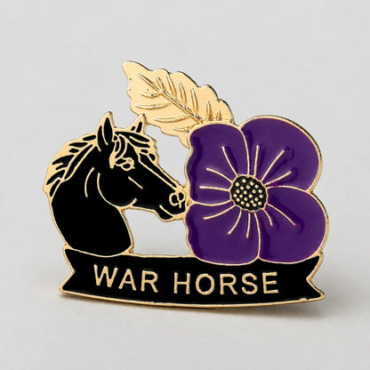 🎁 Limited Edition War Horse Purple Poppy 111th Anniversary Remembrance Brooch