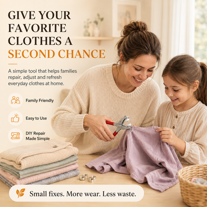 🧵 No-Sew Snap Button Pliers Kit | Quick Clothing Repair & DIY