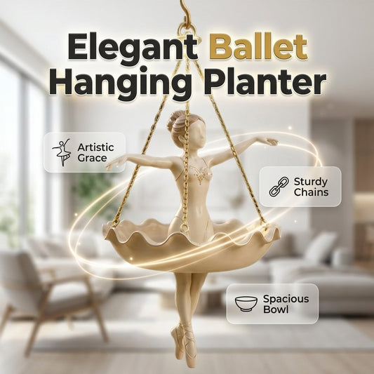 🌿Ballet Dancer Hanging Planter - Graceful Artistry, Living Greenery🩰