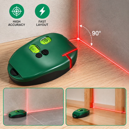 📐90-Degree Electronic Red-Beam Layout Tool – Suitable for Construction and Tile Laying