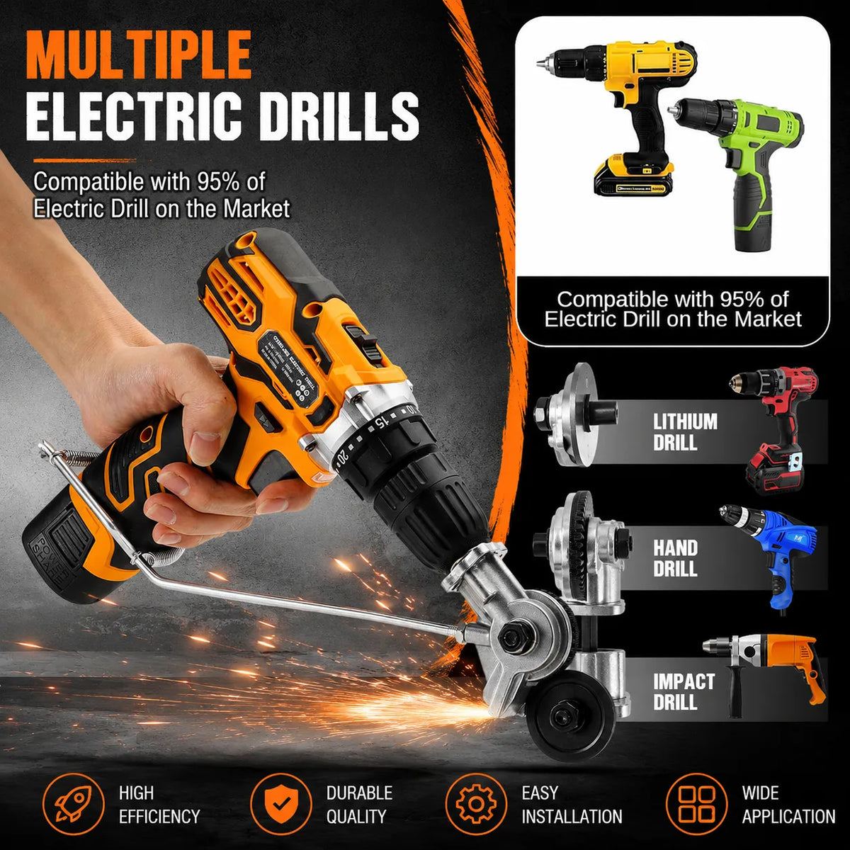 🔩 Metal Sheet Cutter Drill Attachment — Fast, Clean & Effortless!