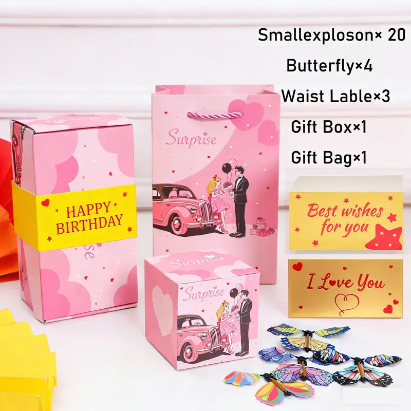 Pop-Up Surprise Explosion Gift Box Kit – Make Their Gift Come to Life 🎁