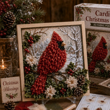 ⛄ CHRISTMAS SPECIAL | DIY Snowman Fabric Poke Art Kit – Handmade 3D Holiday Decoration Craft Set