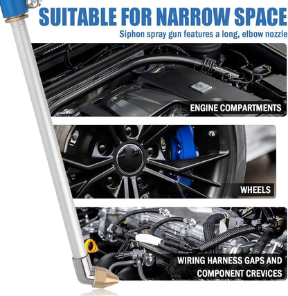 Heavy-Duty Pneumatic Air Blow Gun 💨 | Industrial Metal Air Cleaner for Engine & Tight Spaces