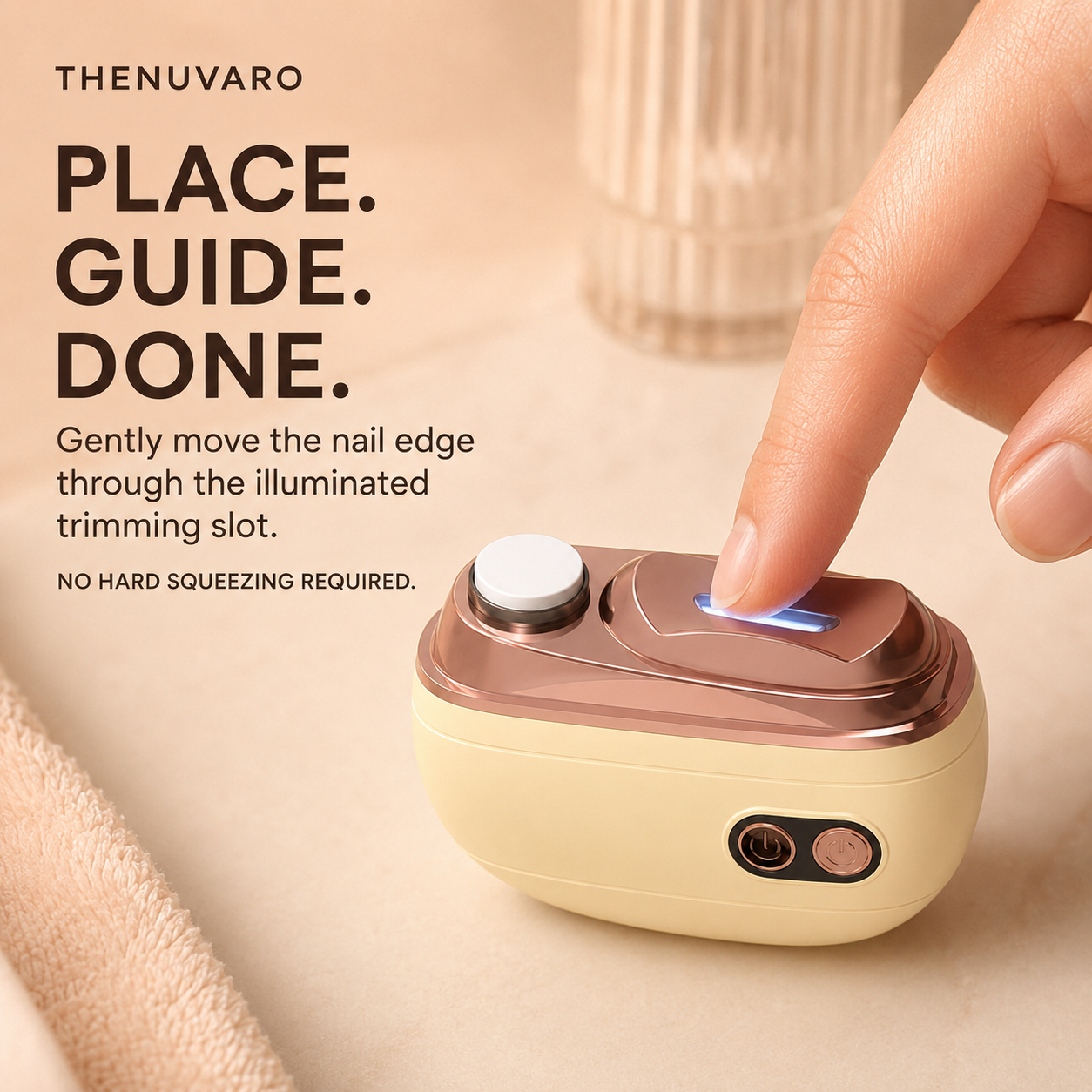 💅 3-in-1 Electric Nail Clipper – Trim, Smooth & Collect with Less Mess