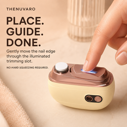 💅 3-in-1 Electric Nail Clipper – Trim, Smooth & Collect with Less Mess