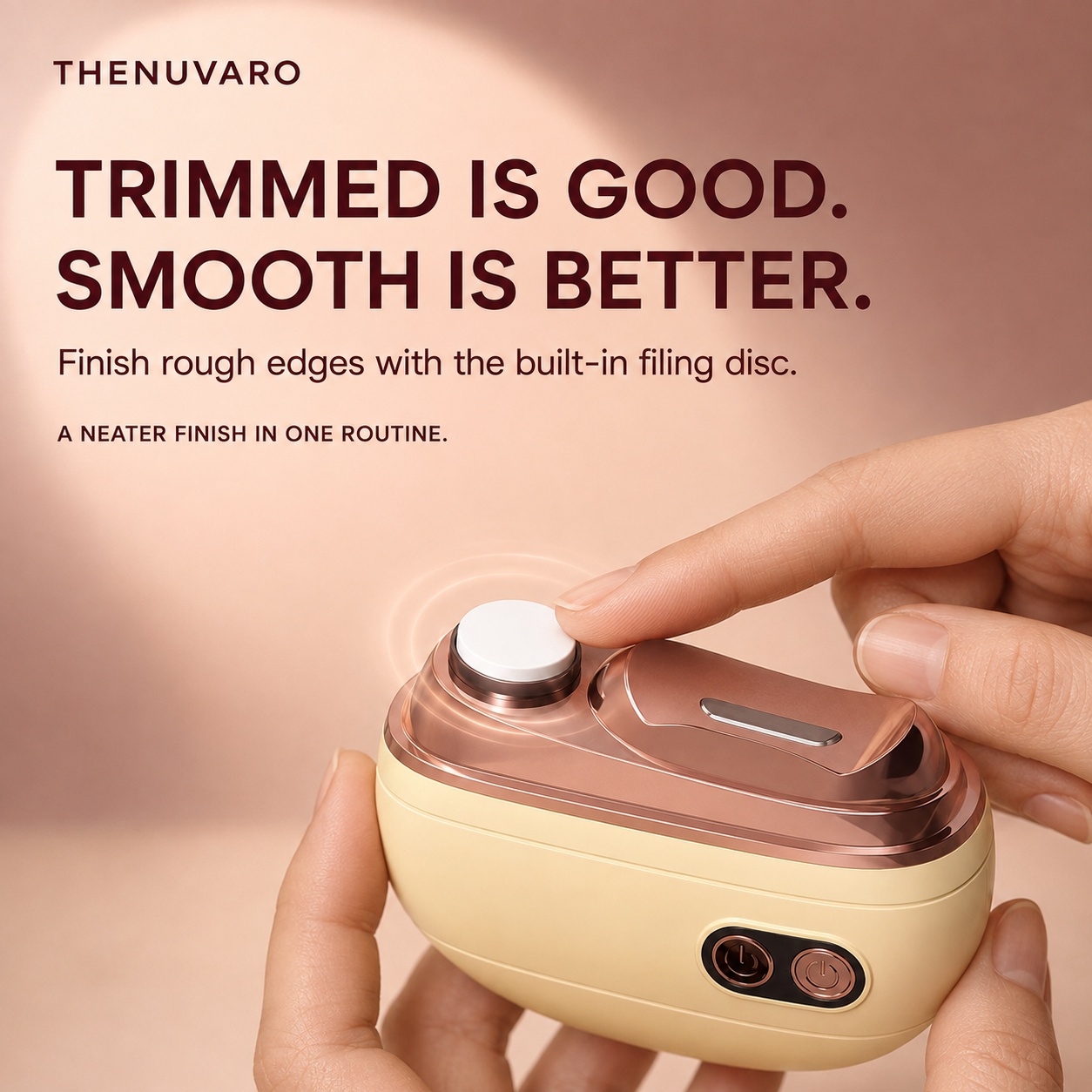💅 3-in-1 Electric Nail Clipper – Trim, Smooth & Collect with Less Mess