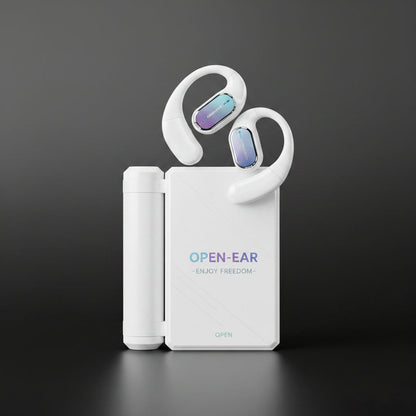 Open Ear Wireless Earbuds, Foldable Bluetooth Headphones